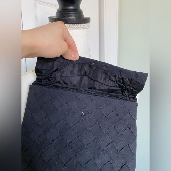 1940s Vintage Basket Weave Envelope Clutch - Picture 3 of 6